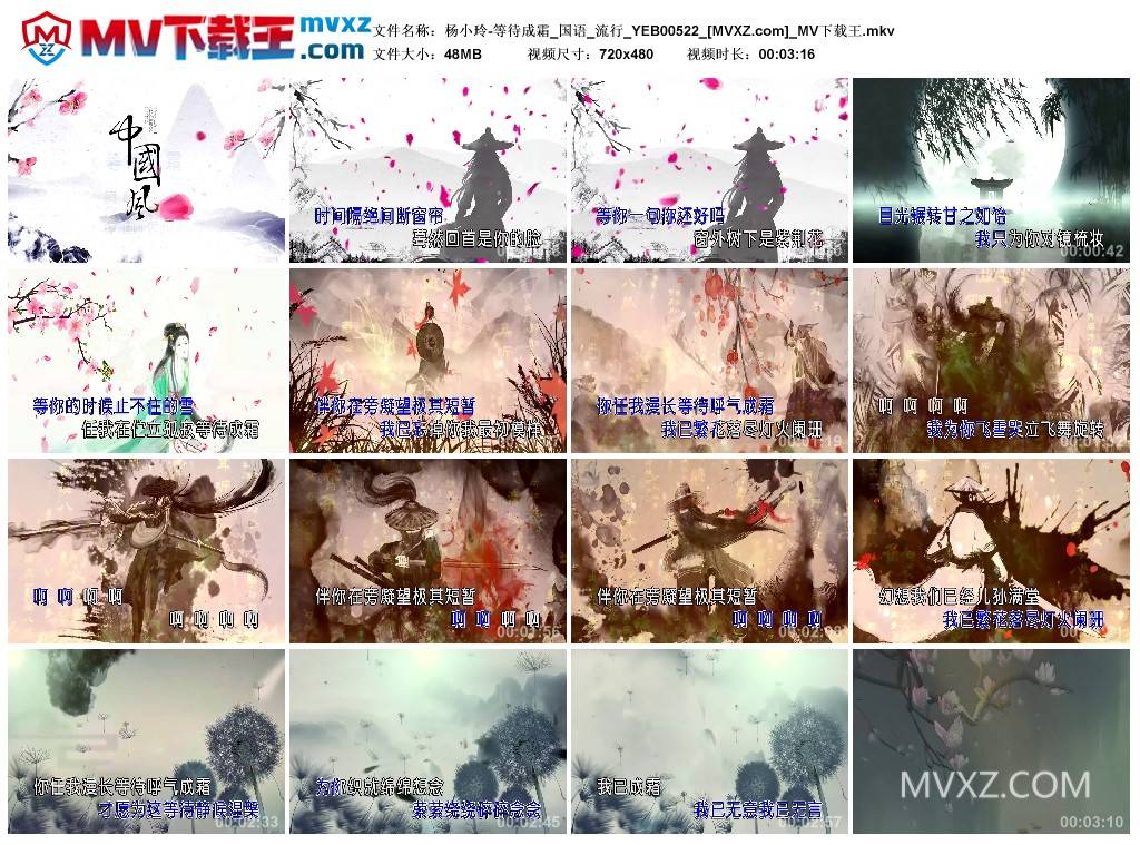 杨小玲-等待成霜_国语_流行_YEB00522